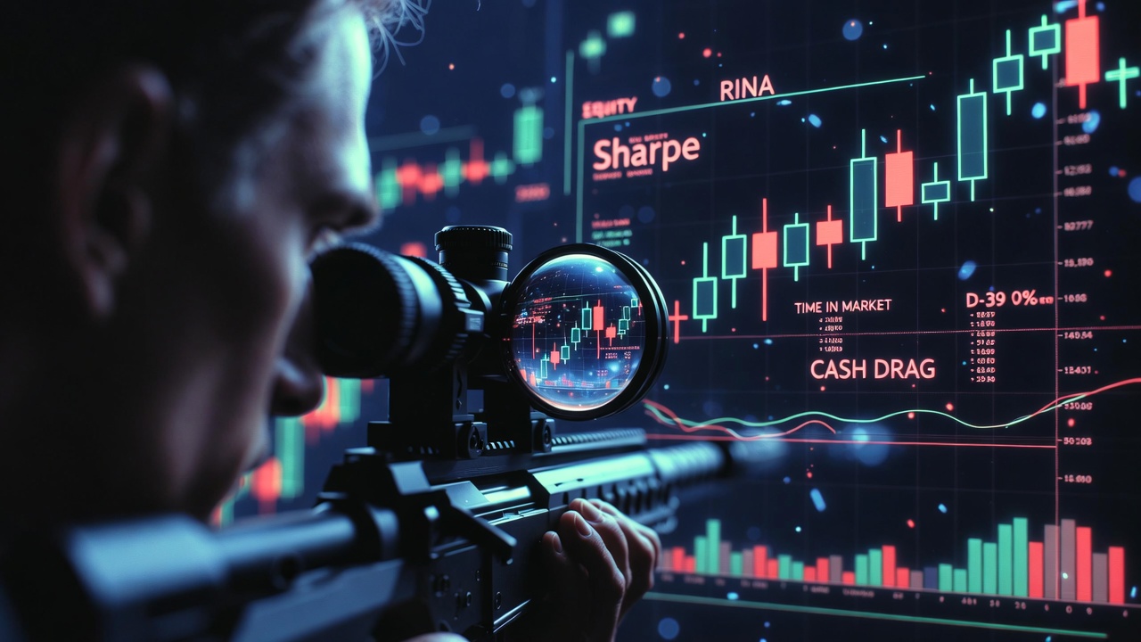 Sharpe Ratio injusto: cash drag, tiempo en mercado y RINA Index