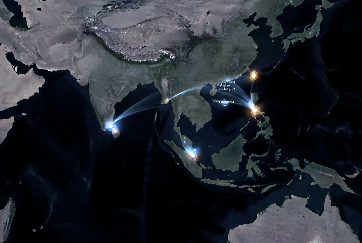 The Great Underwater Wall: NARAS network, Transparent Ocean, anti-sonar metamaterials and blue-green laser at 4,000 metres depth