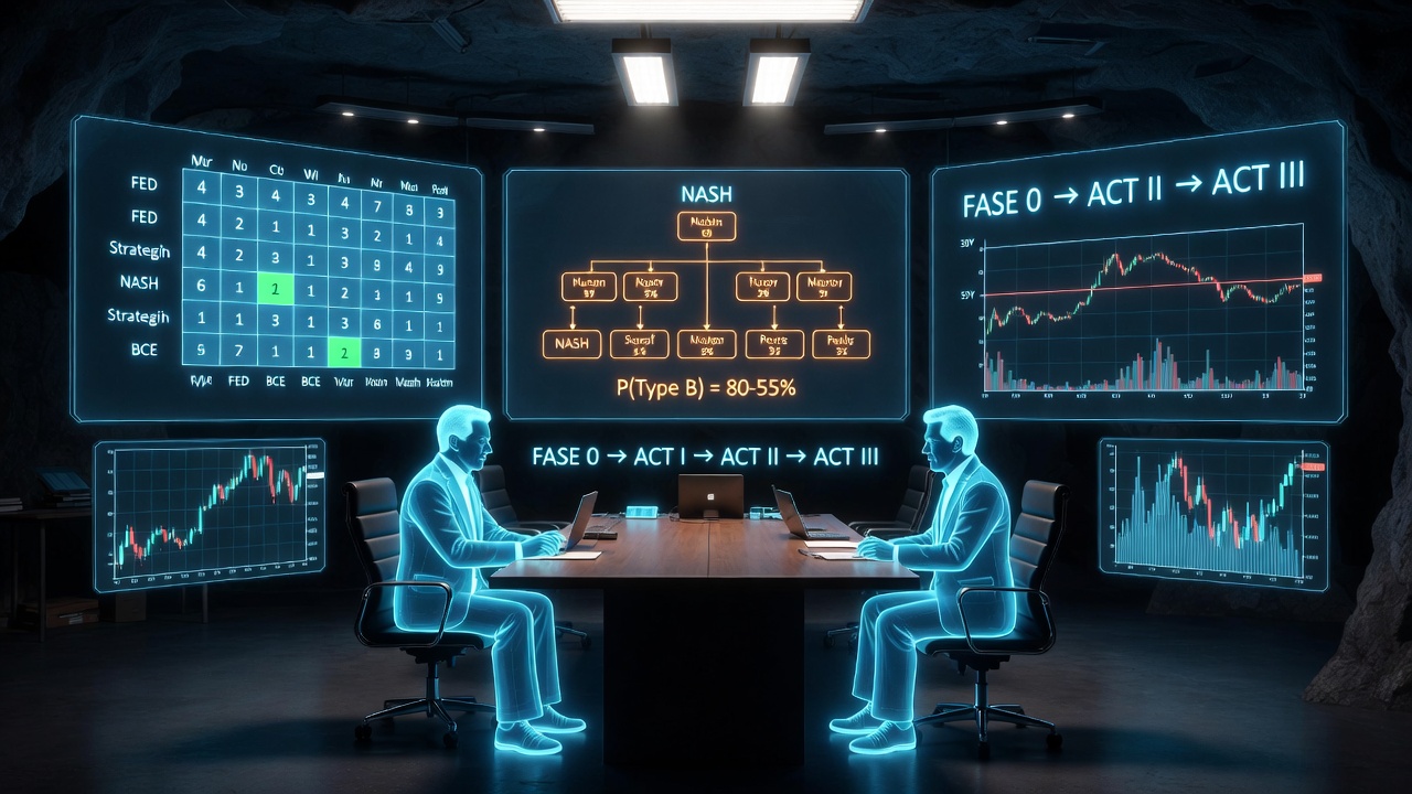 Nash, Bayes and the War Room — FED/ECB April 2026